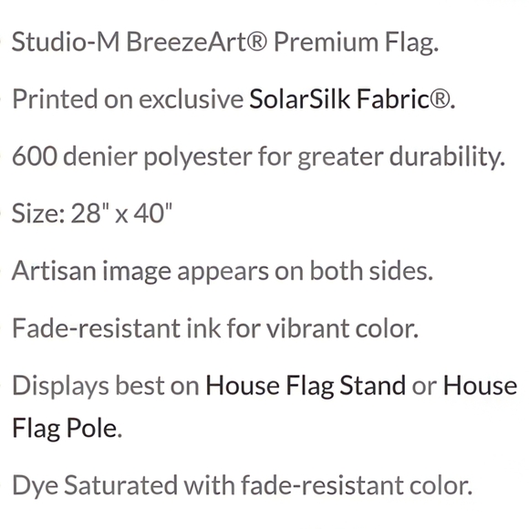 NEW Cardinal 40x28" House Flag Banner STUDIO M Premium Quality Porch Garden Yard - Picture 8 of 14